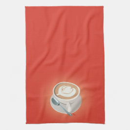 Orange Latte handduk Kökshandduk