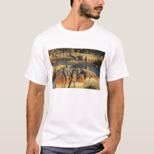 Orange lav på stenar, Binalong Bay, Bay of Tee Shirt