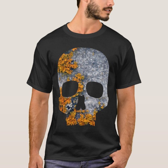 orange lavgranitskalle t shirt (Framsida)