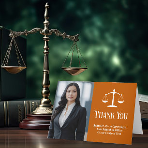 Orange Law School Studenten Photo Anpassningsbar L Tack Kort