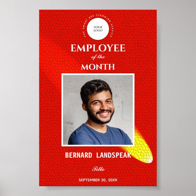 Orange Leather & Comet for Employee of the Month Poster (Framsidan)
