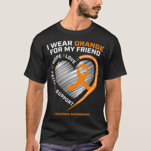 Orange Leukemi Awareness Friend Gifts Manar Women T Shirt
