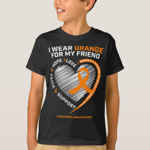 Orange Leukemi Awareness Friend Gifts Manar Women T Shirt