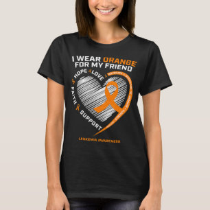 Orange Leukemi Awareness Friend Gifts Manar Women T Shirt