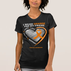 Orange Leukemi Awareness Friend Gifts Manar Women T Shirt