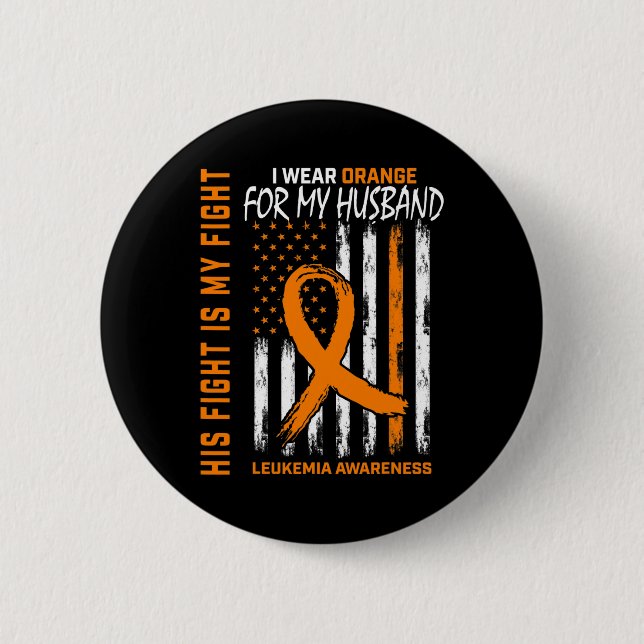 Orange Leukemi Cancer Awareness Make American Knapp (Framsida)