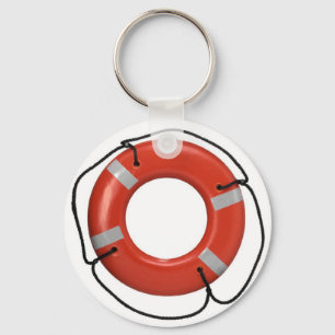 ORANGE LIFE SAVER NYCKELRING