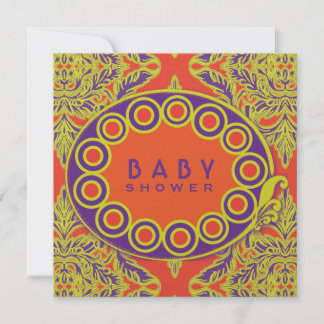 Orange, Lila och kalk av slaktkroppsskada Inbjudningar