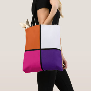 Orange, Lila och Shock rosa Tygkasse