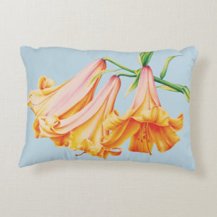 Orange lilies bra art tavla dekorativ kudde