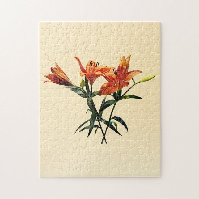 Orange Lilies-gruppen Pussel (Vertikal)