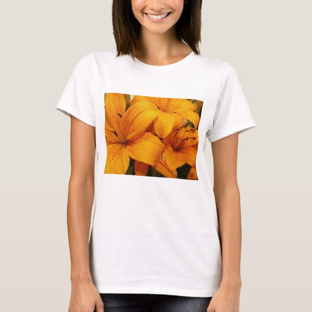 Orange Lilies T-Shirt (Framsida)