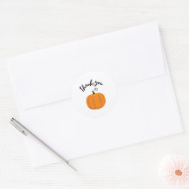 Orange lilla pumpa Tack Stickers Runt Klistermärke