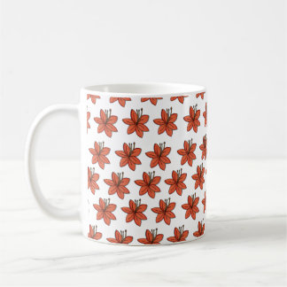 Orange Lily Kaffemugg