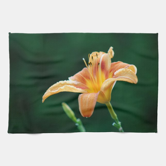 Orange Lily Kitchen Towel Kökshandduk (Horisontell)