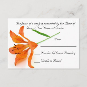 Orange Lily OSA kort
