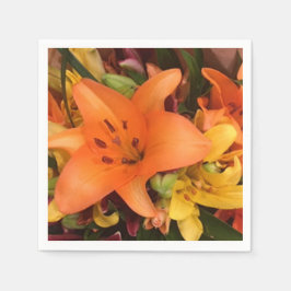 Orange Lily Pappersservett