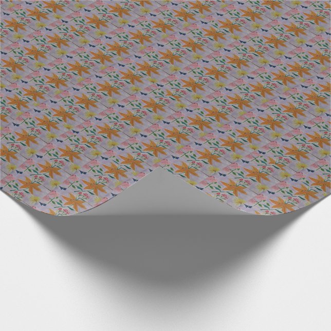 Orange Lily Presentpapper (Hörn)