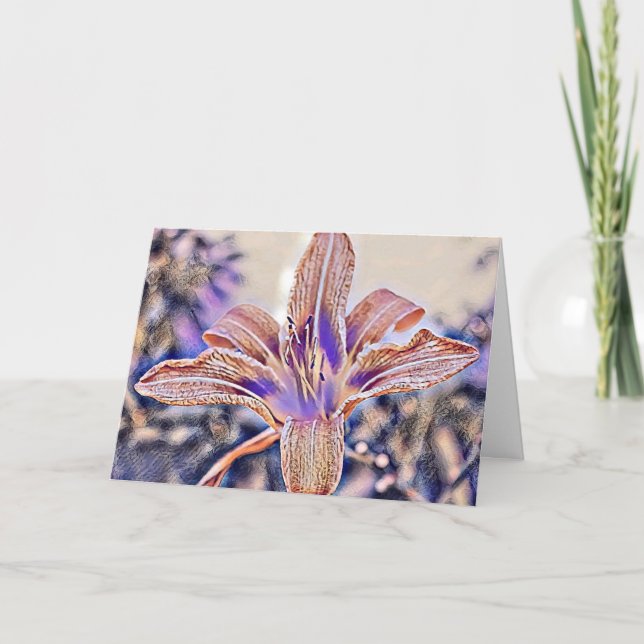 ORANGE LILY-TACK KORT (Framsida)