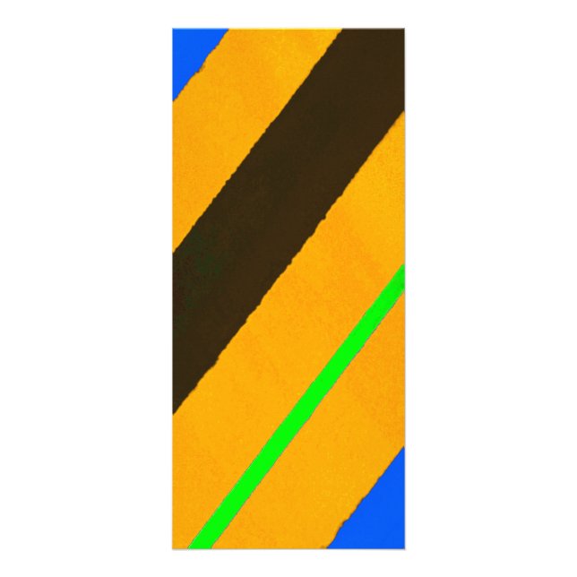 Orange linjer reklamkort (Framsidan)