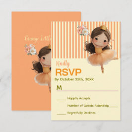 Orange Liten Prinsessa Bal OSA Kort