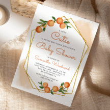 Orange Little Cutie Citrus Baby Shower
