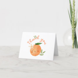 Orange Little Cutie Citrus-Thmet-tackkort Tack Kort