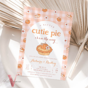 Orange Little Cutie Paj Baby Shower-inbjudan Inbjudningar