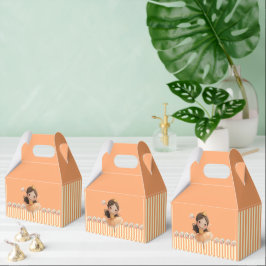 Orange Little Princess Boll Favor Box Presentaskar