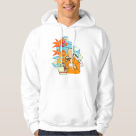 Orange ljusstyrka och kaffesolitude hoodie