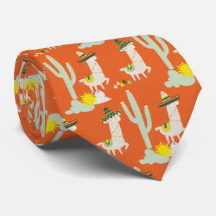Orange Llamas i Sombreros Funny Mönster Slips
