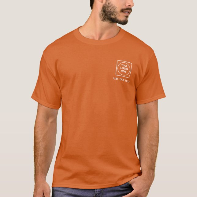 Orange Logotyp Fram- och Baksida Pro Staff T-Shirt (Framsida)