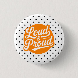 Orange Loud & Proud Cheer Mamma  Knapp