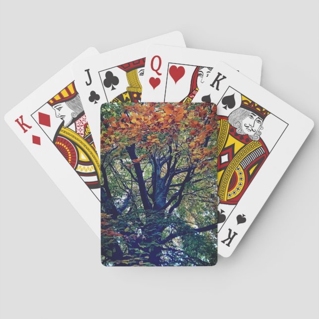 Orange löv casinokort (Baksidan)