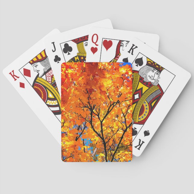 Orange löv casinokort (Baksidan)