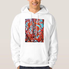 Orange löv hoodie