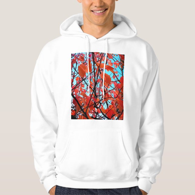 Orange löv hoodie (Framsida)
