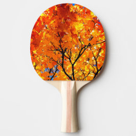 Orange löv pingisracket