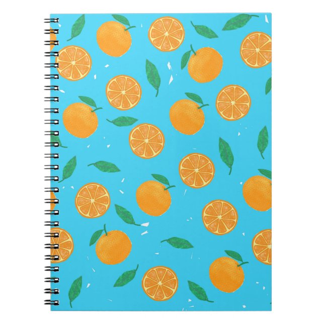 Orange Love, Notizbuch mit sommerlichem Motiv Anteckningsbok (Framsidan)