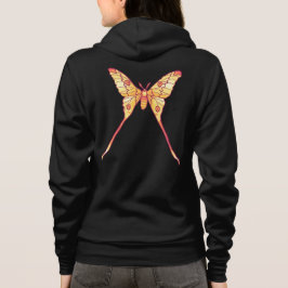 Orange Luna Moth Art - Färgfull Insekt T Shirt