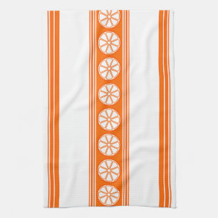 Orange Luxury Jacquard Rand Kökshandduk