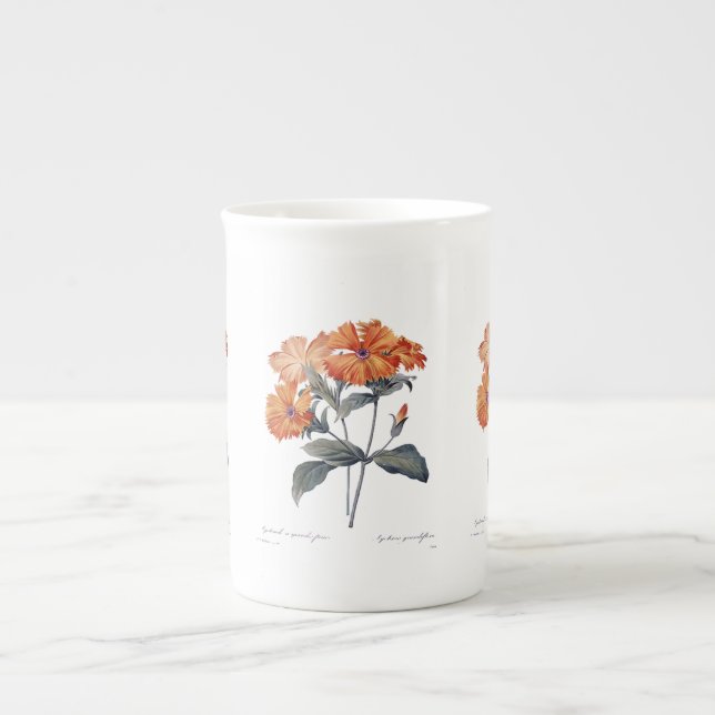 Orange Lychnis Redoute  Benporslin Mugg (Framsidan)