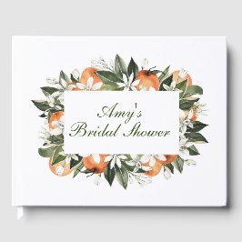 Orange Main Squeeze Bröllopsfest Gästbok