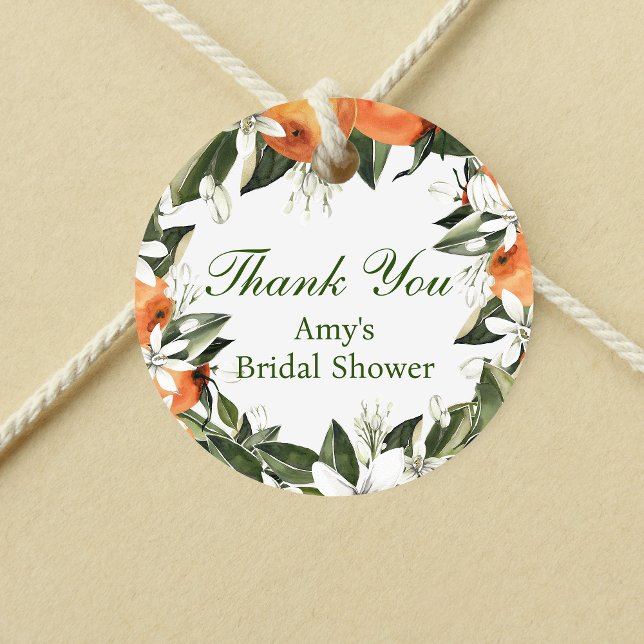 Orange Main Squeeze Rund Favorit Etikett (Skapare uppladdad)