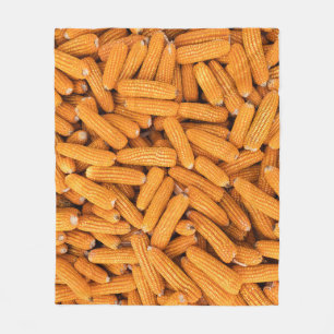 Orange Maj Cob: Harvest Agriculture Background Fleecefilt