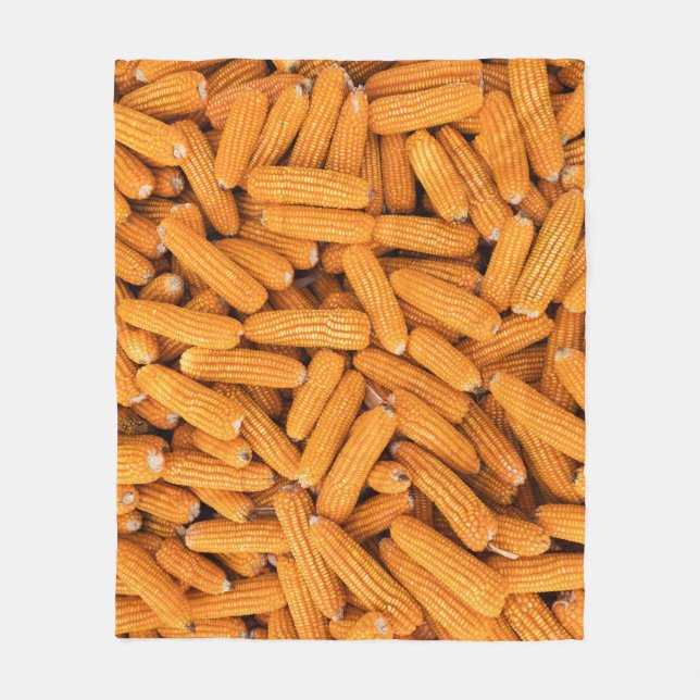Orange Maj Cob: Harvest Agriculture Background Fleecefilt (Framsidan)