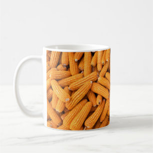 Orange Maj Cob: Harvest Agriculture Background Kaffemugg