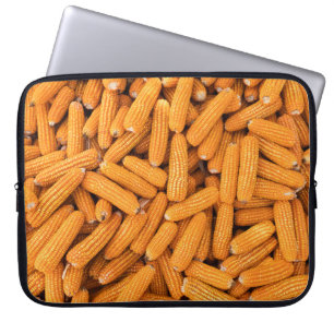 Orange Maj Cob: Harvest Agriculture Background Laptop Fodral