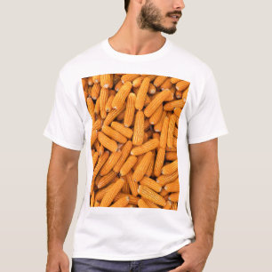 Orange Maj Cob: Harvest Agriculture Background T Shirt
