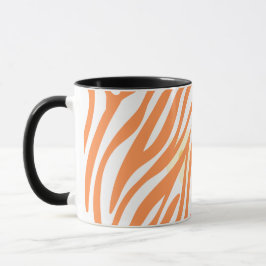 Orange Måla Mönster Modern Art Design Mugg
